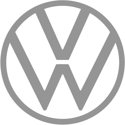 Logo Volkswagen in Grau