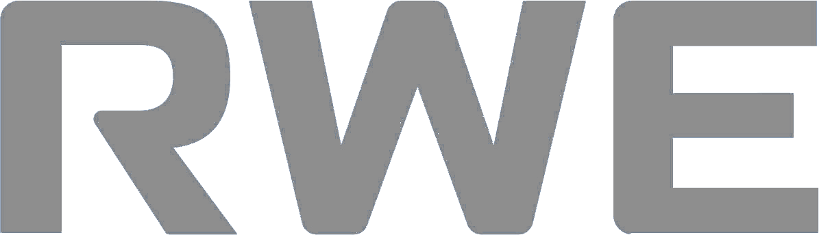Logo RWE in Grau